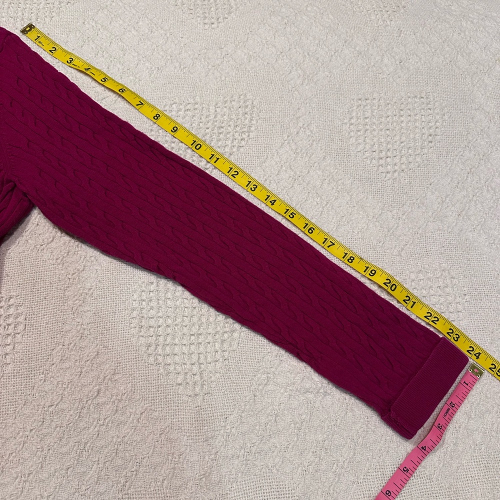 Talbots Dark Raspberry Turtleneck Sweater - Picture 6 of 10